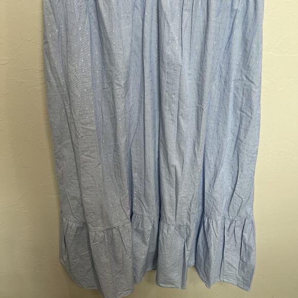 Lane Bryant Plus 22 Maxi Dress Cap Flutter Sleeve Flounce Hem Feminine Romantic - Picture 6 of 16